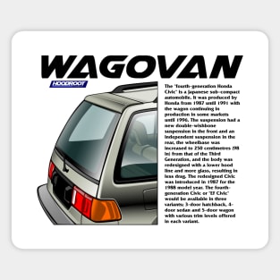 4th GEN CIVIC SHUTTLE WAGOVAN Magnet